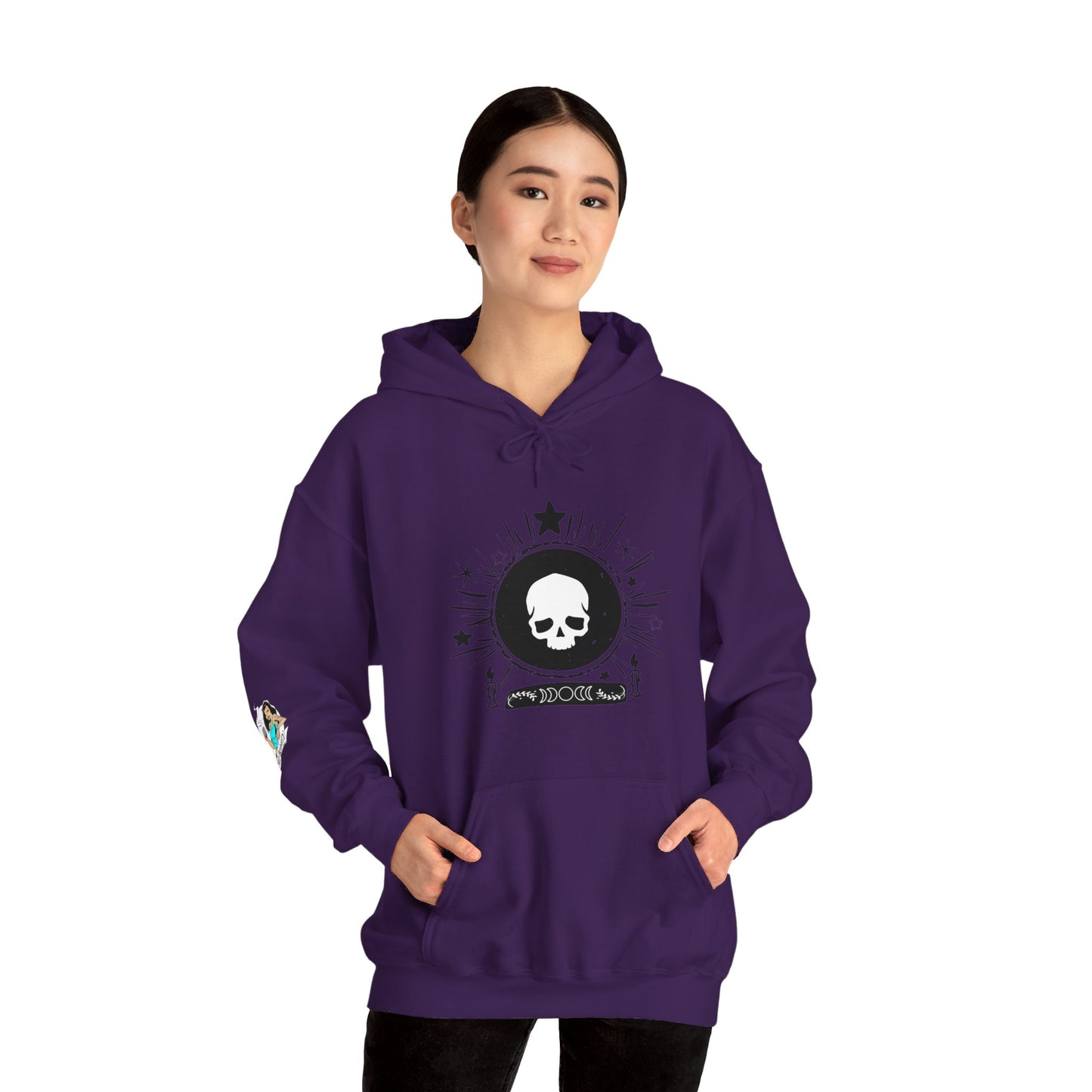 Skull Design Unisex Heavy Blend™ Hooded Sweatshirt