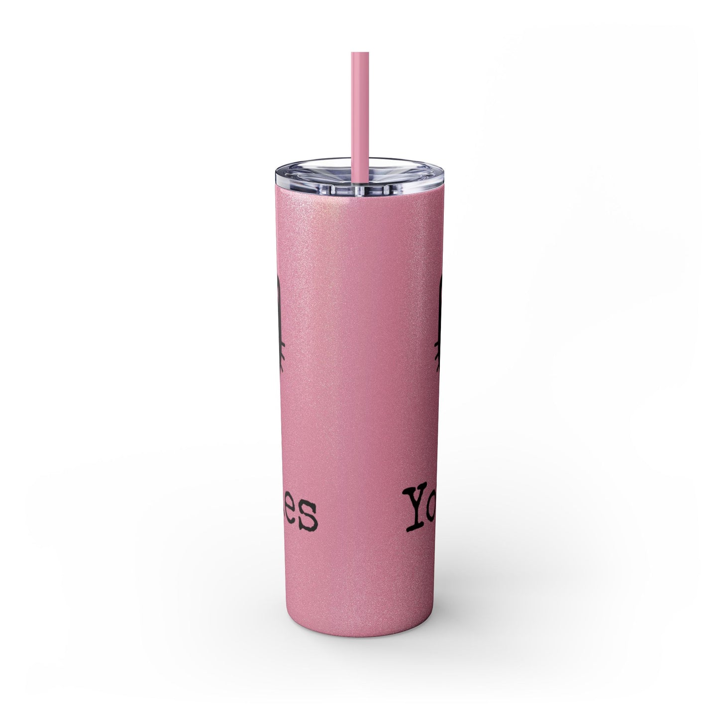 Show me your Kitties Skinny Tumbler with Straw, 20oz