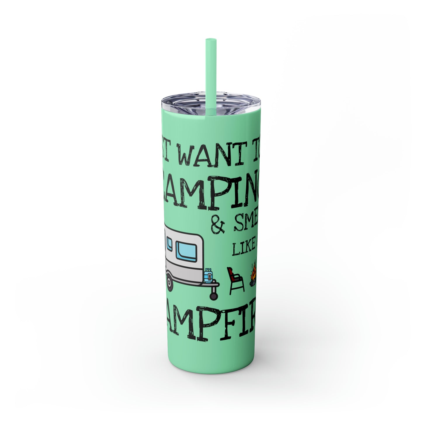 Skinny Tumbler with Straw, 20oz