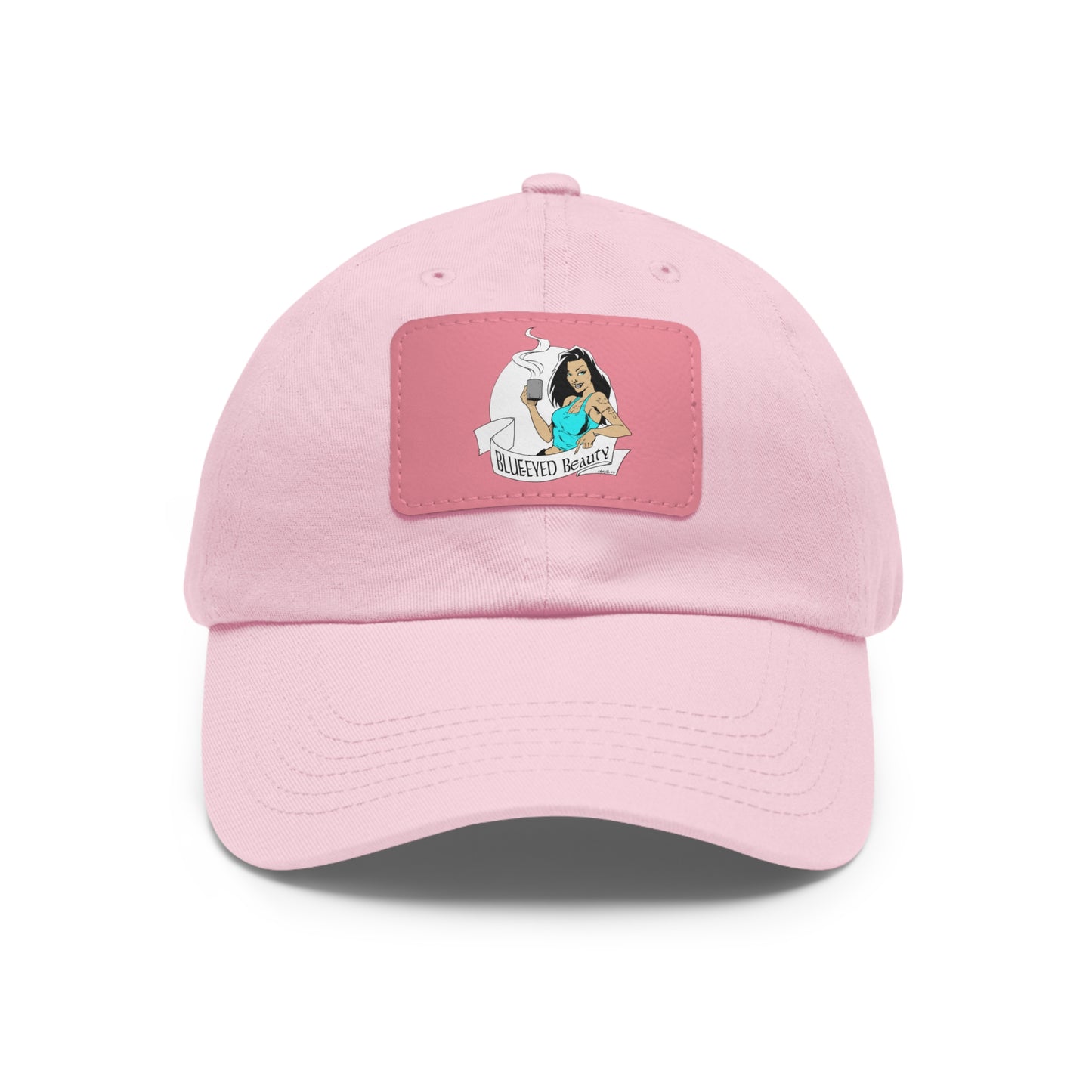 Dad Hat with Leather Patch (Rectangle)