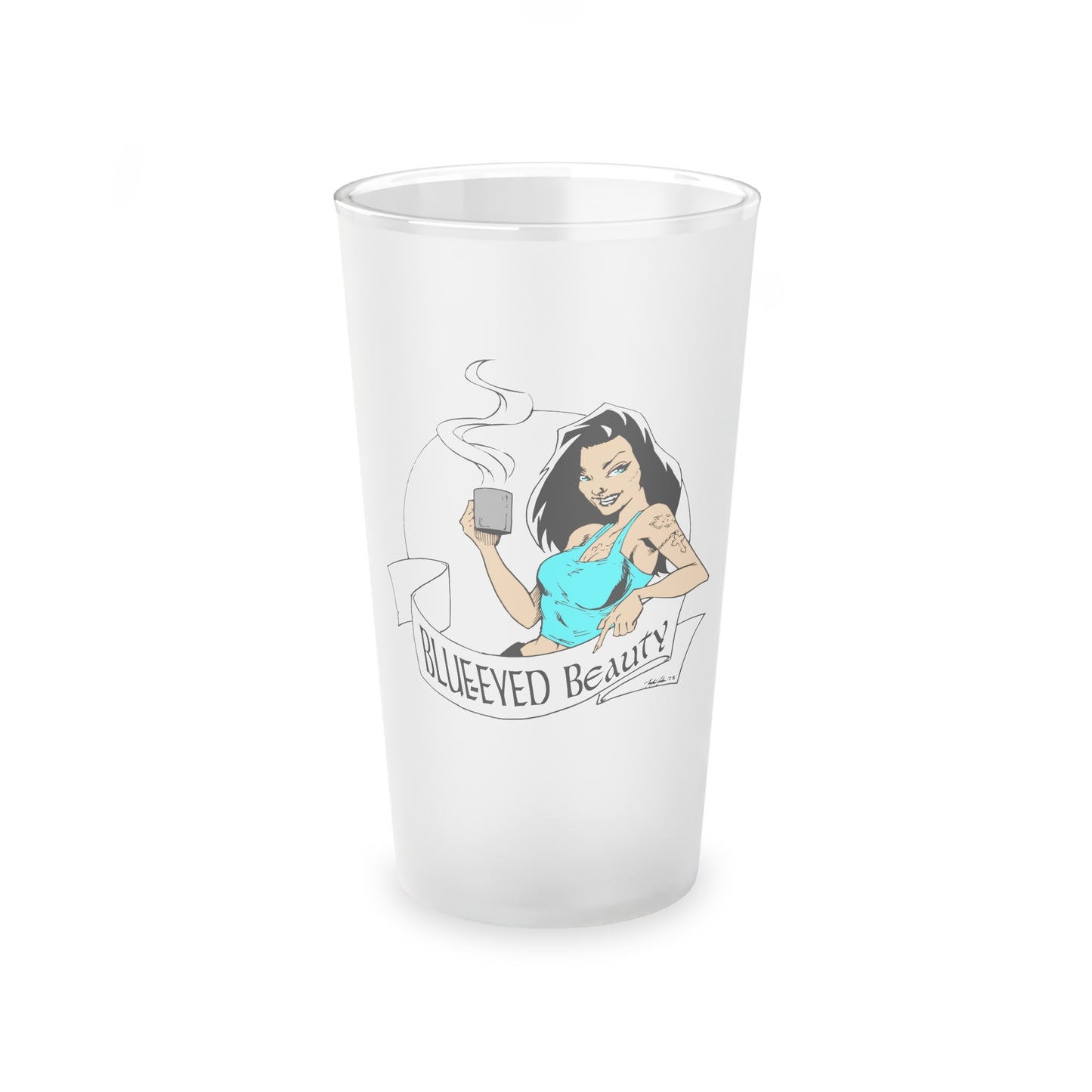 Frosted Pint Glass, 16oz