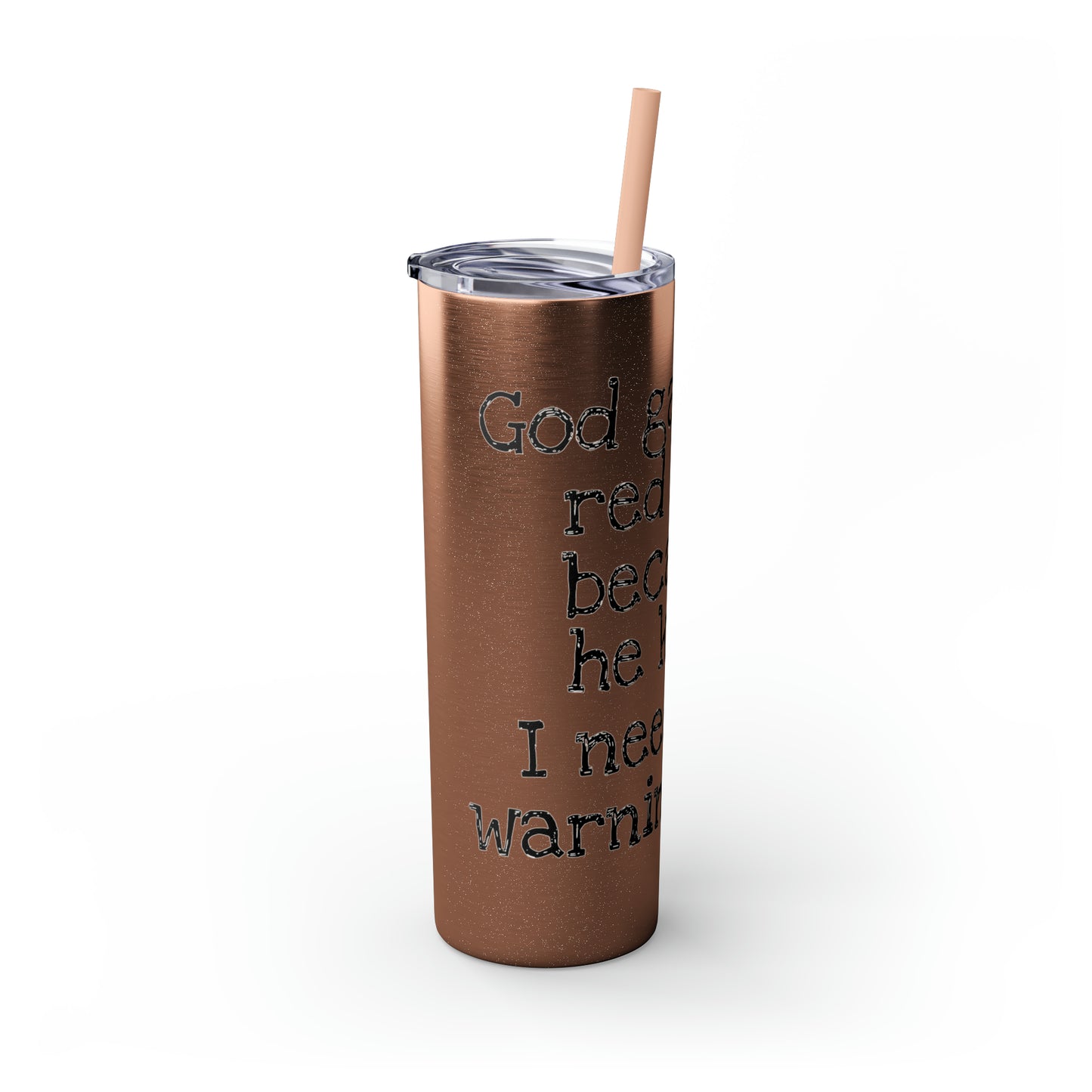 Skinny Tumbler with Straw, 20oz