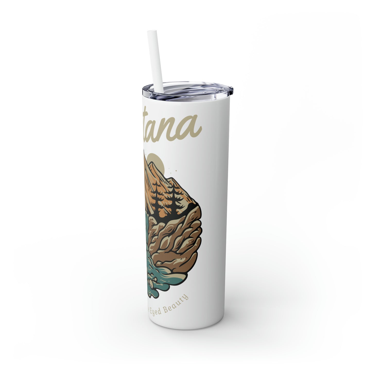 Skinny Tumbler with Straw, 20oz