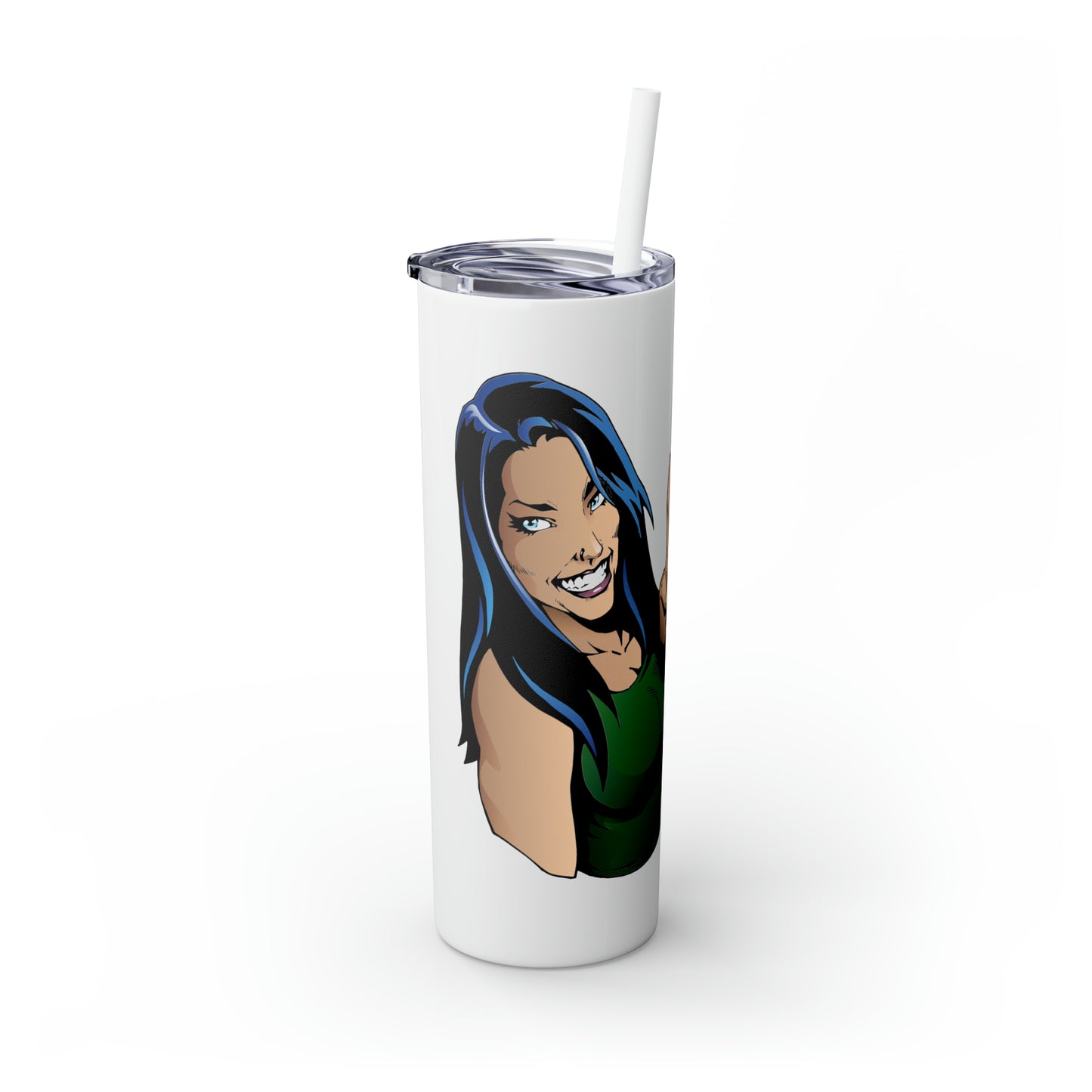 Skinny Tumbler with Straw, 20oz