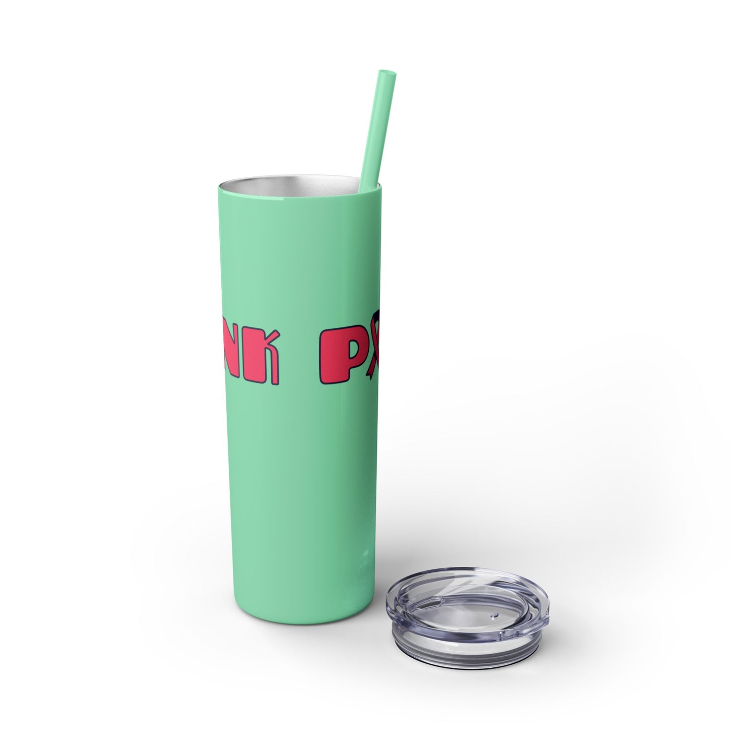 Breast Cancer Awareness Skinny Tumbler with Straw, 20oz