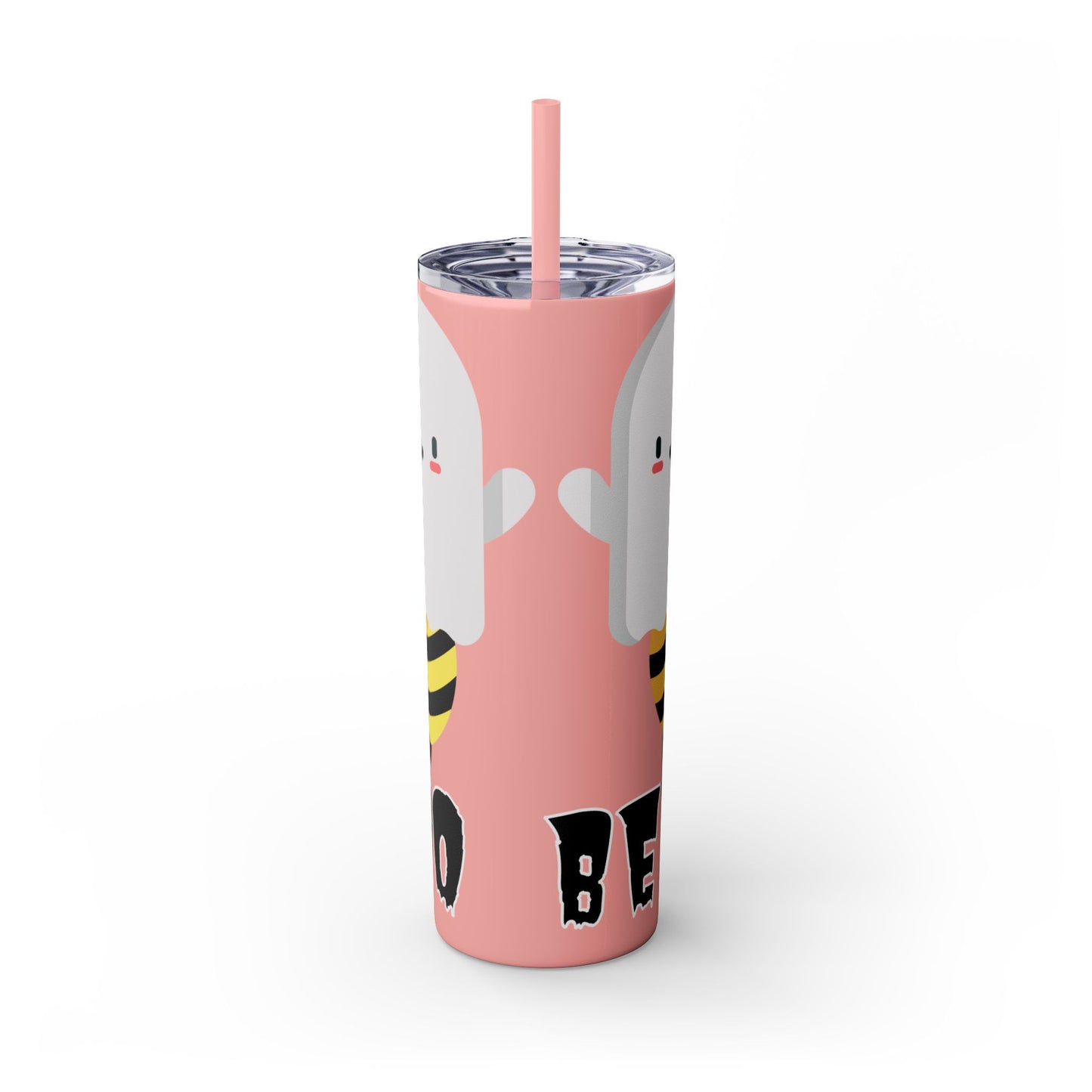 Boo Bees Skinny Tumbler with Straw, 20oz