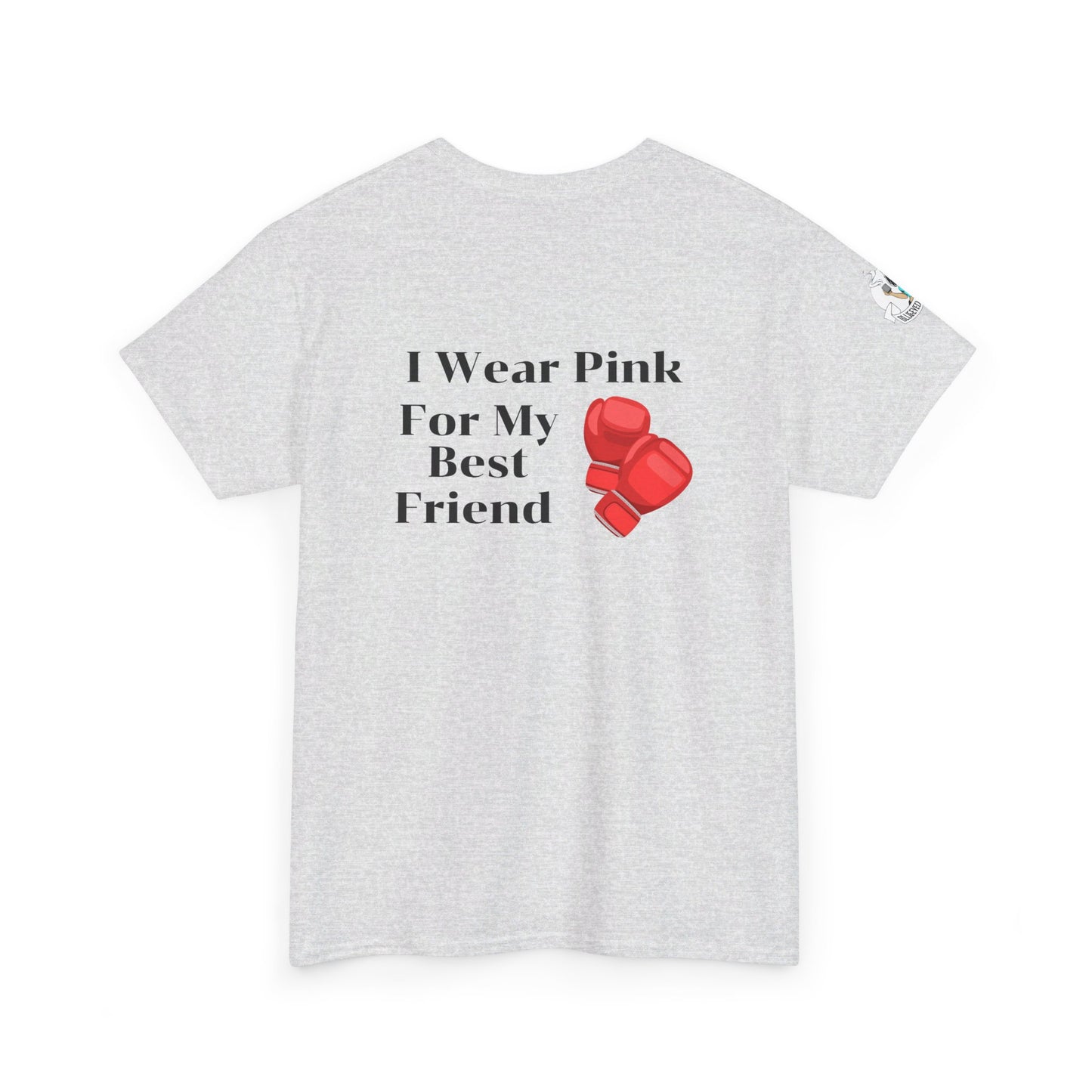 Breast Cancer Fight for Best Friend Unisex Heavy Cotton Tee