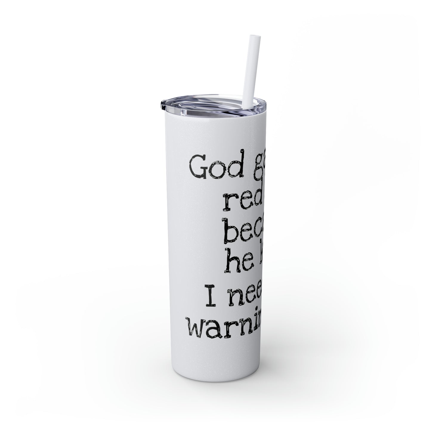 Skinny Tumbler with Straw, 20oz