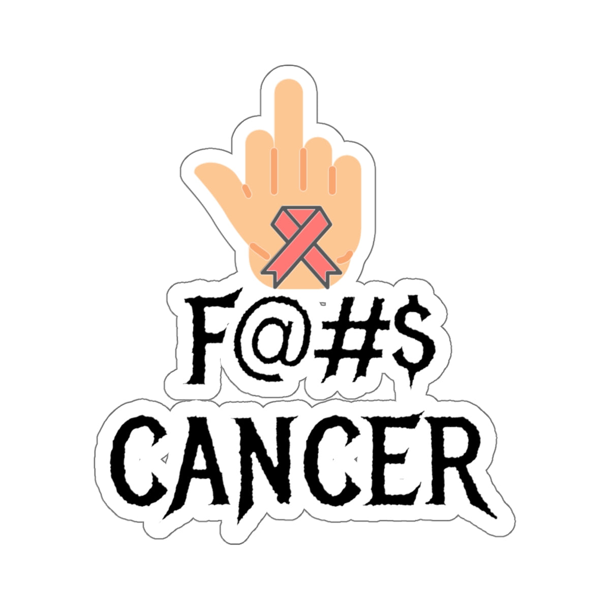 F CANCER Kiss-Cut Stickers