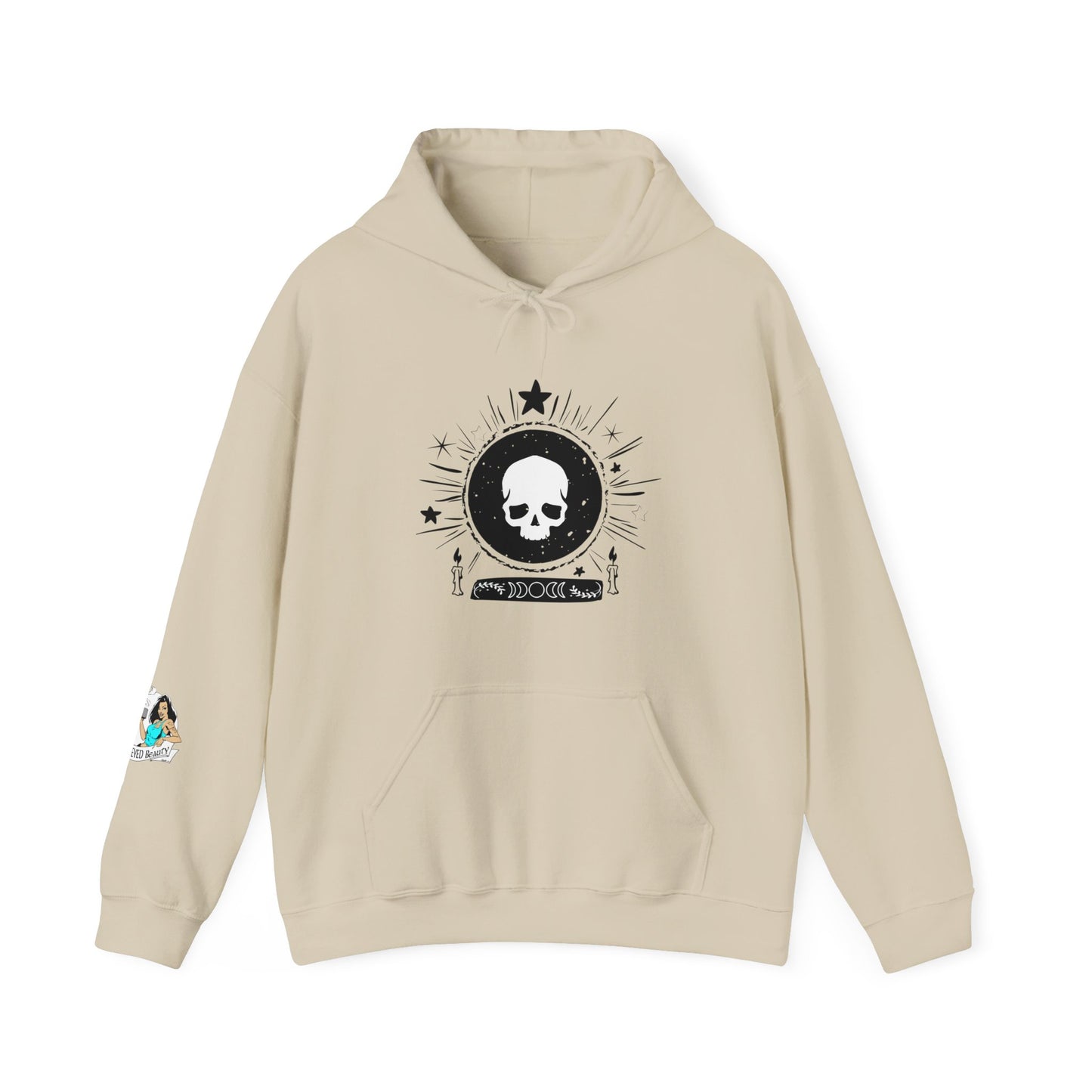 Skull Design Unisex Heavy Blend™ Hooded Sweatshirt