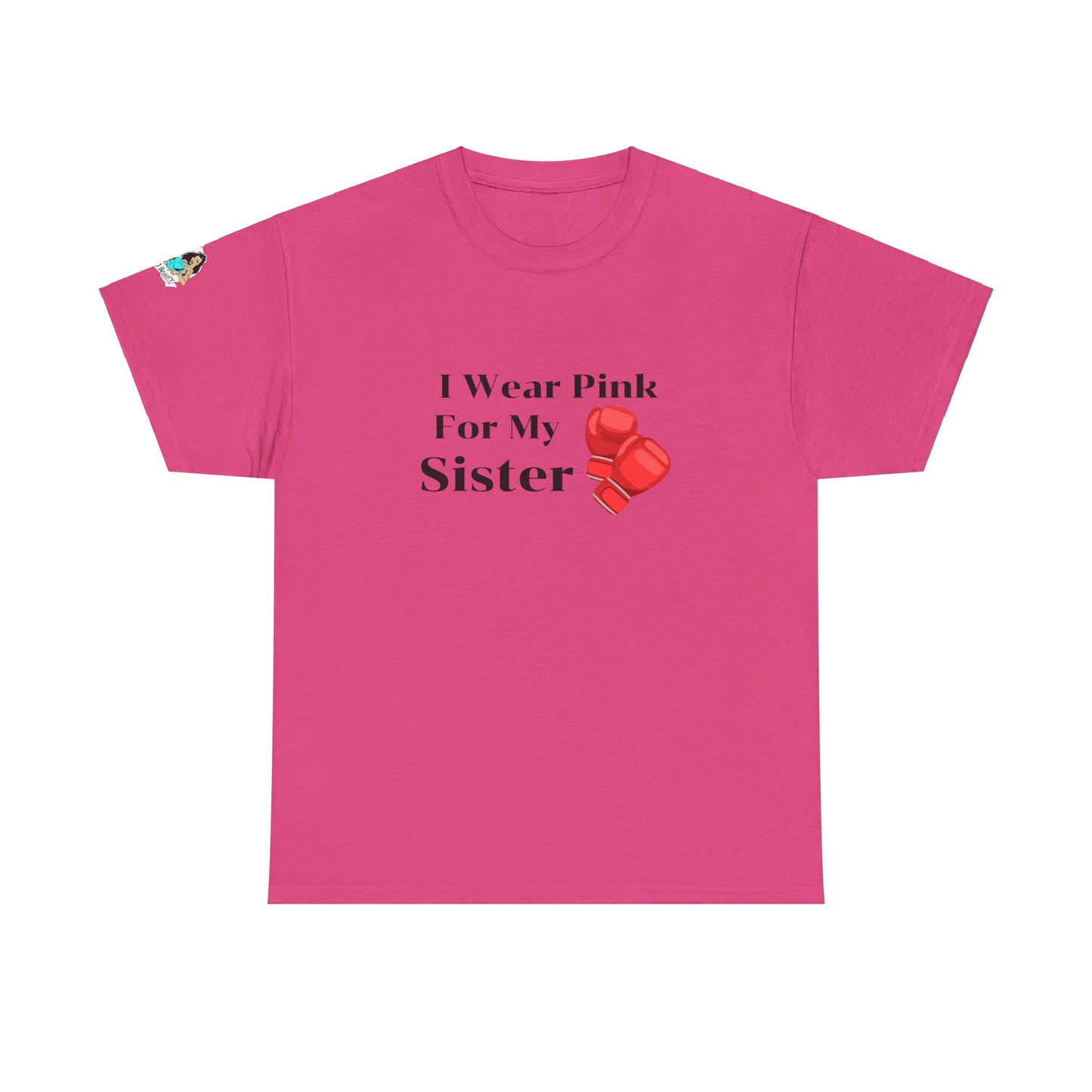 FRONT Breast Cancer Fight for Sister Unisex Heavy Cotton Tee