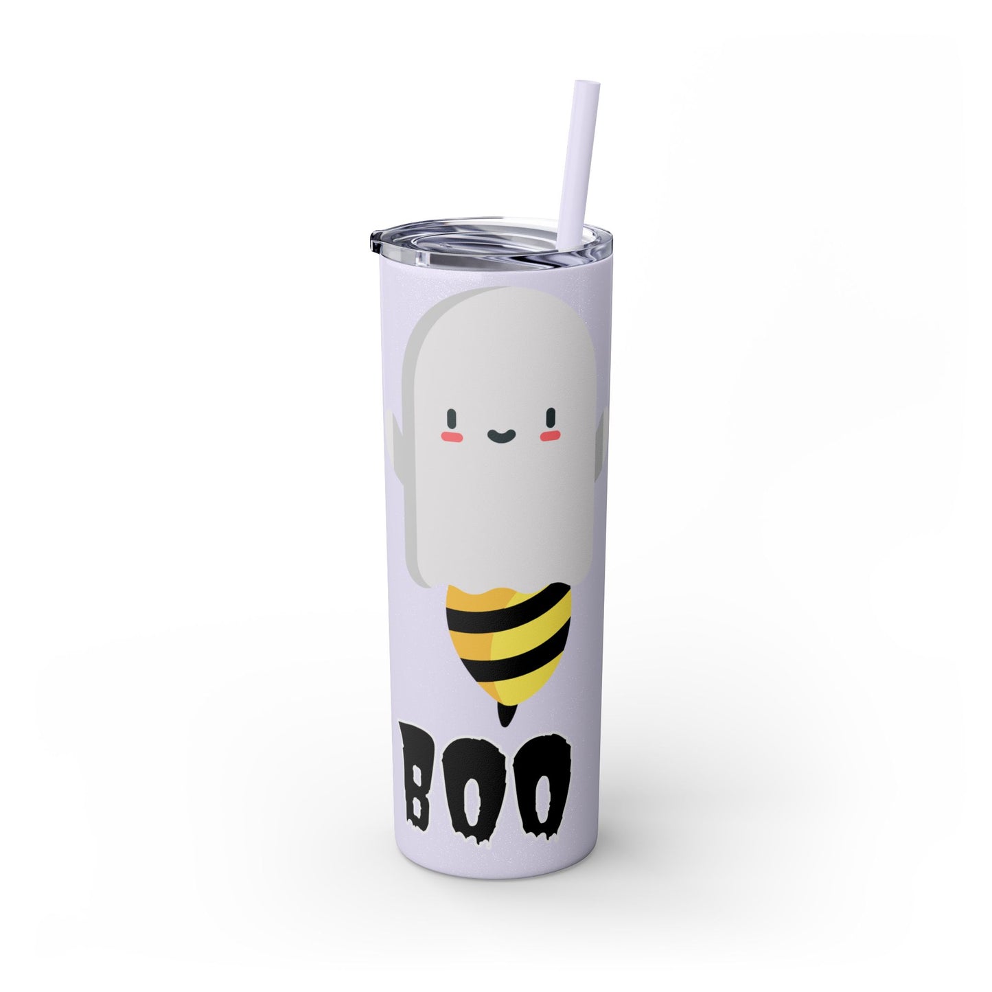 Boo Bees Skinny Tumbler with Straw, 20oz