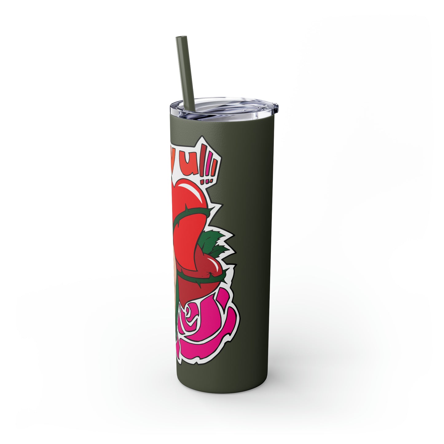 Skinny Tumbler with Straw, 20oz