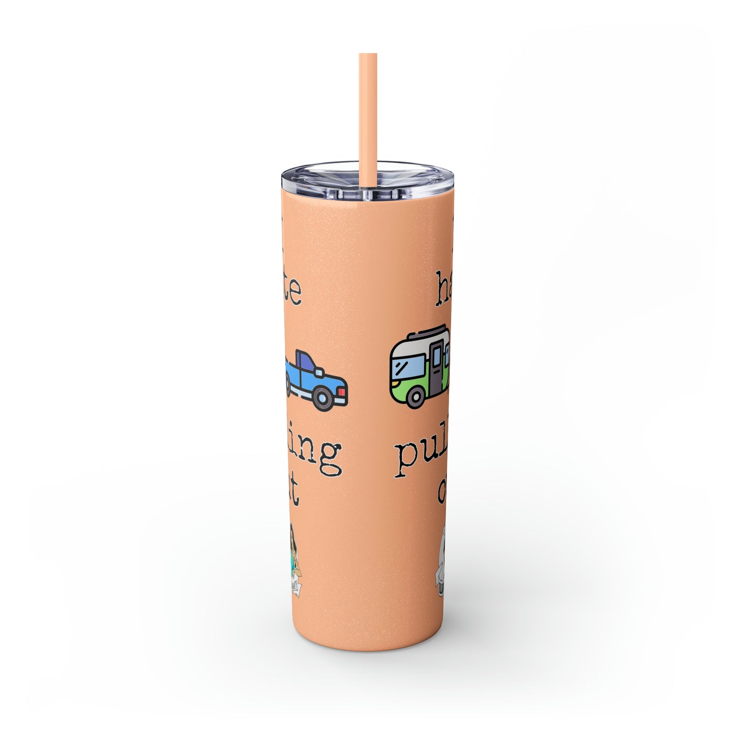 Skinny Tumbler with Straw, 20oz