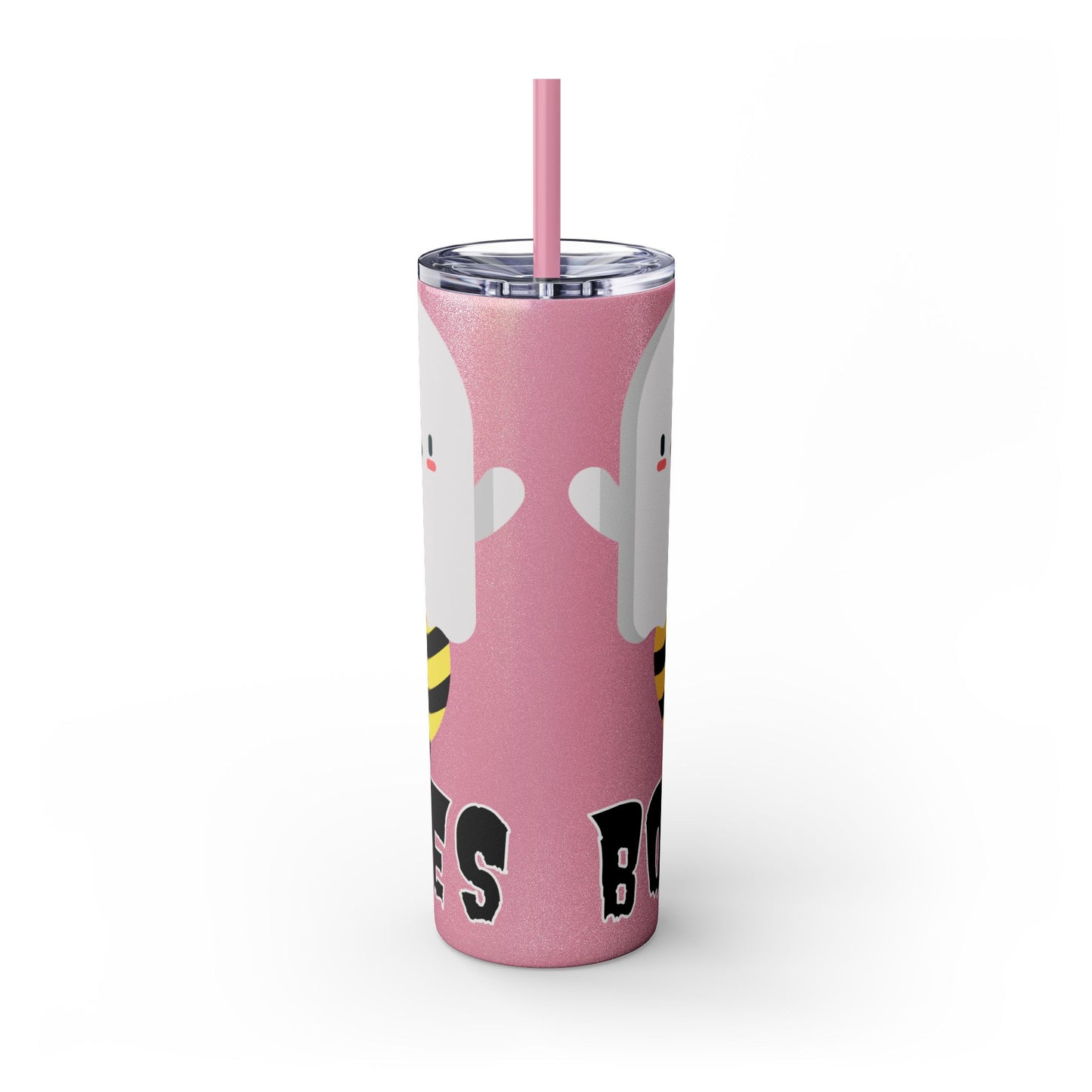 Boo Bees Skinny Tumbler with Straw, 20oz