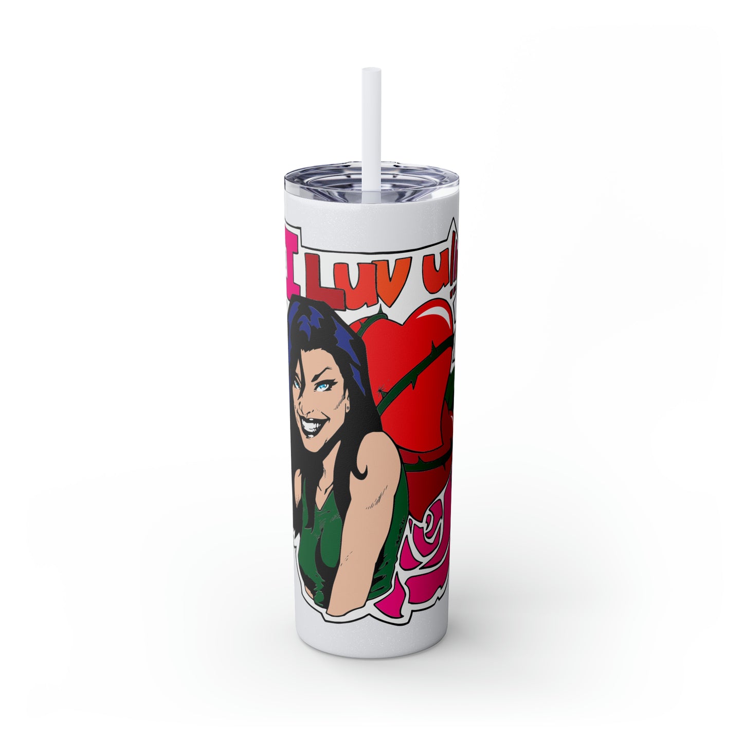 Skinny Tumbler with Straw, 20oz