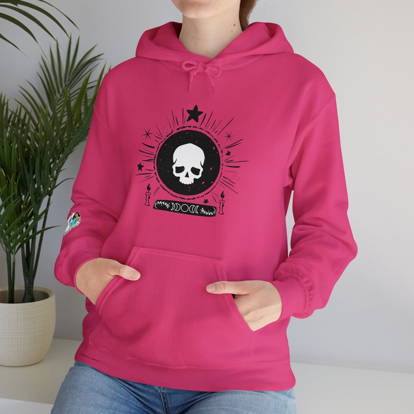 Skull Design Unisex Heavy Blend™ Hooded Sweatshirt