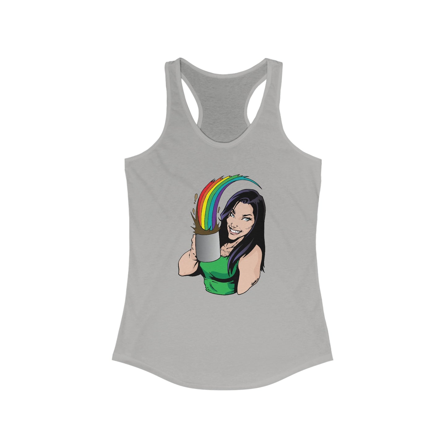 Rainbow Coffee Women's Ideal Racerback Tank